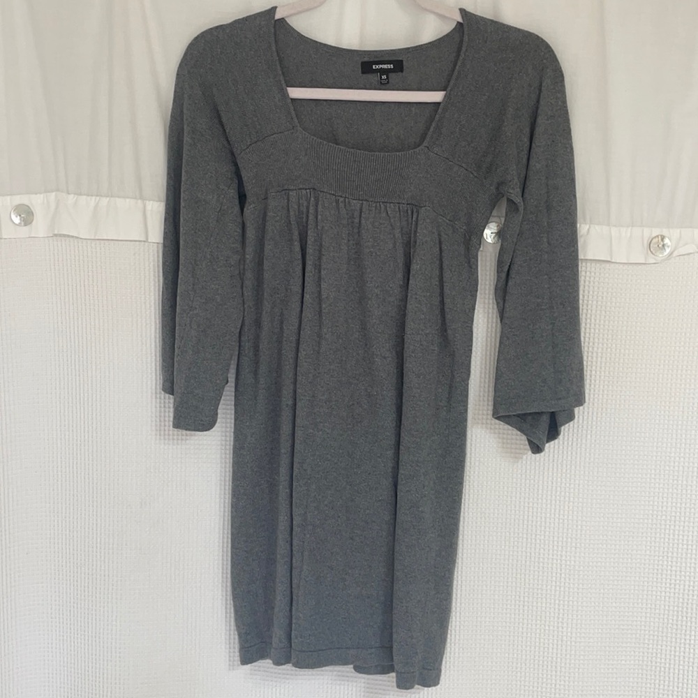 Express gray sweater dress